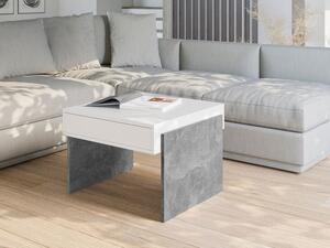 Konferenční stolek Anaser Mini, Barva: bílá / beton Mirjan24 5903211197642