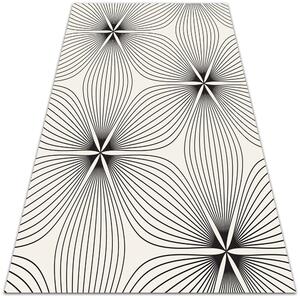 Módní vinylový koberec floristické linky