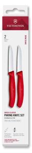 Victorinox - Sada kuchyňských nožů na zeleninu SWISS CLASSIC 8 cm 2 ks červená
