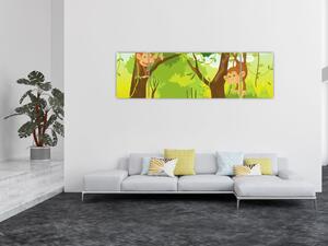 Obraz - Opičáci (170x50 cm)