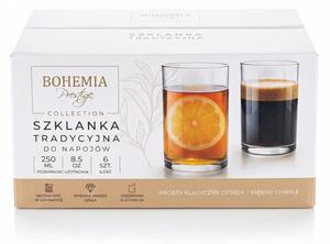 BOHEMIA PRESTIGE TRADITIONAL GLASSES SKLENICE NA VODU 250 ML SADA 6 KS