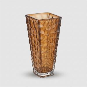 KŘIŠŤÁLOVÁ VÁZA BOHEMIA MARBLE HONEY 305 MM