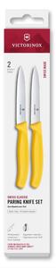 Victorinox - Sada kuchyňských nožů na zeleninu SWISS CLASSIC 10 cm 2 ks žlutá