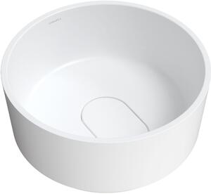 Omnires Cadence M+ umyvadlo 42x42 cm kulatý na pult bílá CADENCER420BM