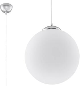 Sollux Lighting Ugo závěsné svítidlo 1x60 W bílá-chrom SL.0264