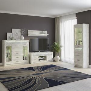 Obývací stěna INDIANAPOLIS k | sestava D | 330 cm | kraft bílý
