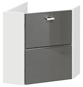 CMD Koupelnová skříňka pod umyvadlo Finka Grey 40 cm - bílá/šedá