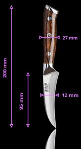 Gudaro -Damaškový kuchyňský nůž na ovoce FENG 3,5", 67 vrstev oceli, délka 9,5cm