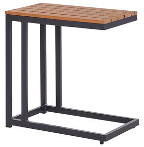 Zahradní odkládací stolek MESSINA 60 cm 35 cm Černá