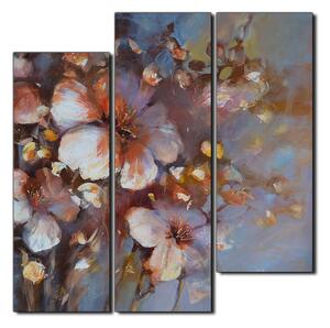 Obraz na plátně - Květ mandlí, reprodukce ruční malby - čtverec 3273D (75x75 cm)