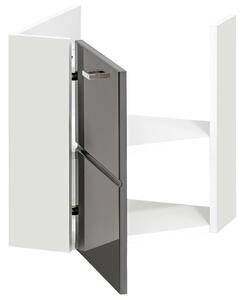 CMD COMAD - Koupelnová skříňka pod umyvadlo Finka Grey - šedá - 40x53x40 cm