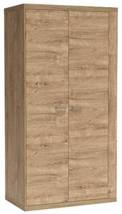 NATURAL | šatní skříň N1 s policí a šatní tyčí | 102 cm | dub ribbeck