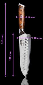 Gudaro - SADA 2xSantoku kuchyňský nůž FENG 7,5"+ 1x Kuchyňský nůž FENG 3,5"