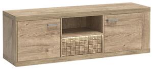 NATURAL | TV stolek N12 se zásuvkou a policemi | 150,5 cm | dub ribbeck