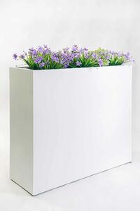 Interiérový květináč ELEMENTO, materiál MDF, šířka 88 cm, bílý
