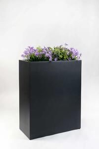 Interiérový květináč ELEMENTO, materiál MDF, šířka 60 cm, černý