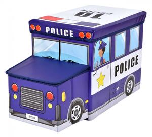 TZB Skládací taburet Bus modrý
