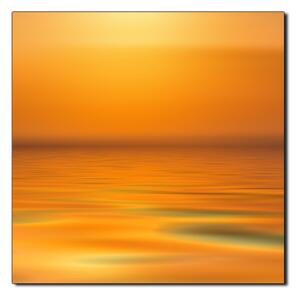 Obraz na plátně - Klidné moře při západu slunce - čtverec 3280A (50x50 cm)