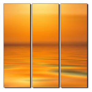 Obraz na plátně - Klidné moře při západu slunce - čtverec 3280B (75x75 cm)