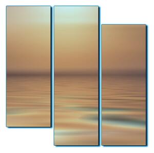 Obraz na plátně - Klidné moře při západu slunce - čtverec 3280FD (75x75 cm)