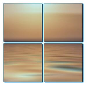 Obraz na plátně - Klidné moře při západu slunce - čtverec 3280FE (60x60 cm)