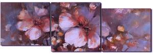 Obraz na plátně - Květ mandlí, reprodukce ruční malby - panoráma 5273FE (150x50 cm)