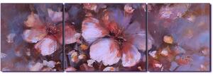 Obraz na plátně - Květ mandlí, reprodukce ruční malby - panoráma 5273FC (90x30 cm)