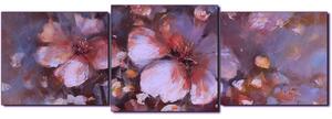 Obraz na plátně - Květ mandlí, reprodukce ruční malby - panoráma 5273FD (150x50 cm)