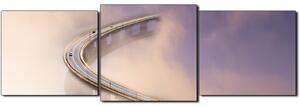 Obraz na plátně - Most v mlze - panoráma 5275D (90x30 cm)