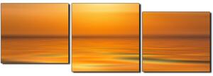 Obraz na plátně - Klidné moře při západu slunce - panoráma 5280E (150x50 cm)