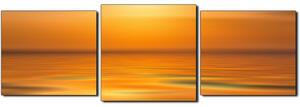 Obraz na plátně - Klidné moře při západu slunce - panoráma 5280D (150x50 cm)