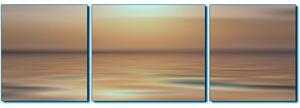 Obraz na plátně - Klidné moře při západu slunce - panoráma 5280FC (90x30 cm)