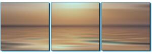 Obraz na plátně - Klidné moře při západu slunce - panoráma 5280FB (90x30 cm)