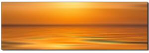 Obraz na plátně - Klidné moře při západu slunce - panoráma 5280A (105x35 cm)
