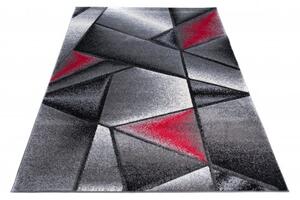 Makro Abra Kusový koberec SUMATRA J374C šedý červený Rozměr: 60x100 cm