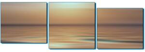 Obraz na plátně - Klidné moře při západu slunce - panoráma 5280FE (150x50 cm)