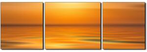 Obraz na plátně - Klidné moře při západu slunce - panoráma 5280C (90x30 cm)