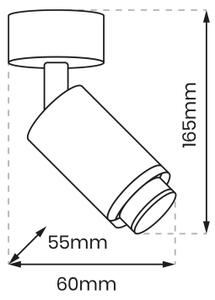 Bodové svítidlo MICA 1xGU10/25W/230V bílá