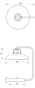 Brilagi - LED Stolní lampa FLAMENGO 1xE27/60W/230V modrá