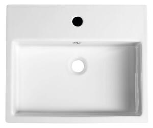 Isvea - Polozápustné umyvadlo PURITY 50x42 cm keramika/bílá