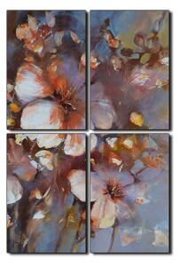 Obraz na plátně - Květ mandlí, reprodukce ruční malby - obdélník 7273E (120x80 cm)