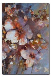 Obraz na plátně - Květ mandlí, reprodukce ruční malby - obdélník 7273A (120x80 cm)