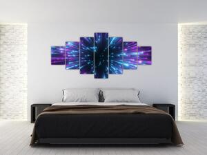 Obraz - Neonový prostor (210x100 cm)