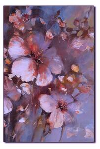 Obraz na plátně - Květ mandlí, reprodukce ruční malby - obdélník 7273FA (60x40 cm)