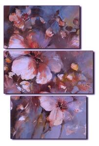 Obraz na plátně - Květ mandlí, reprodukce ruční malby - obdélník 7273FC (120x80 cm)
