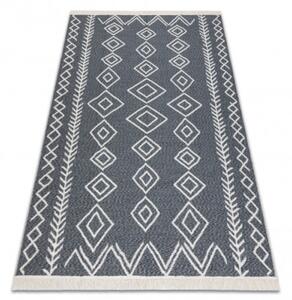 Koberec TWIN 23000 Boho, romby antracit / krém