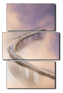 Obraz na plátně - Most v mlze - obdélník 7275C (120x80 cm)