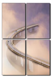Obraz na plátně - Most v mlze - obdélník 7275E (90x60 cm)