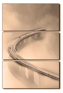 Obraz na plátně - Most v mlze - obdélník 7275FB (90x60 cm )