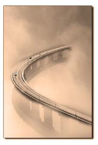 Obraz na plátně - Most v mlze - obdélník 7275FA (90x60 cm )